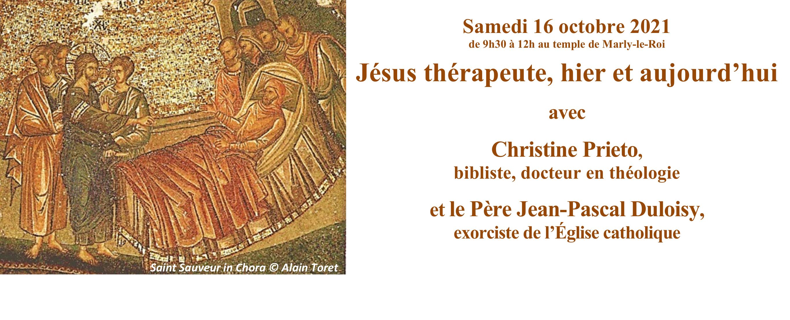 Jésus thérapeute, hier et aujourd'hui